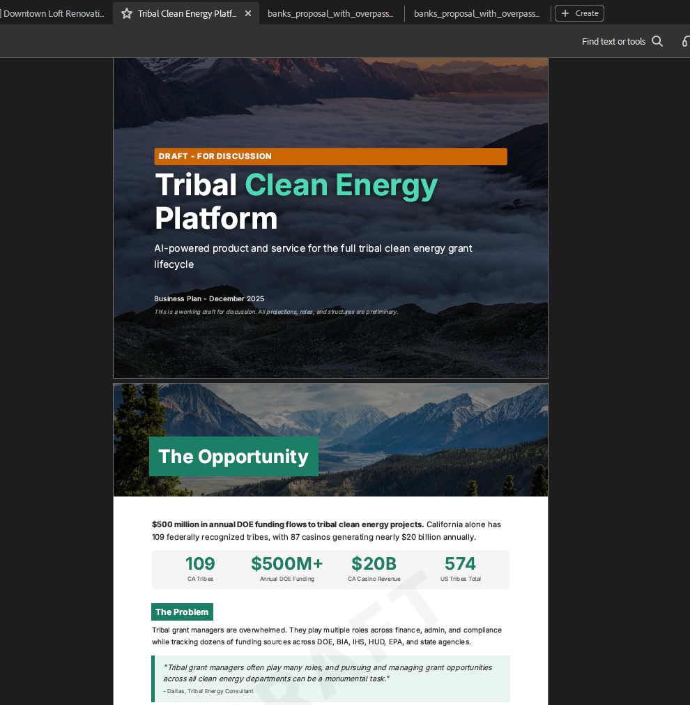 Document Forge generated business plan